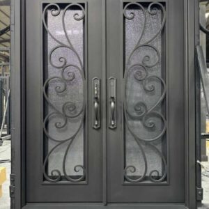 img of an iron door
