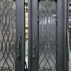img of an iron door