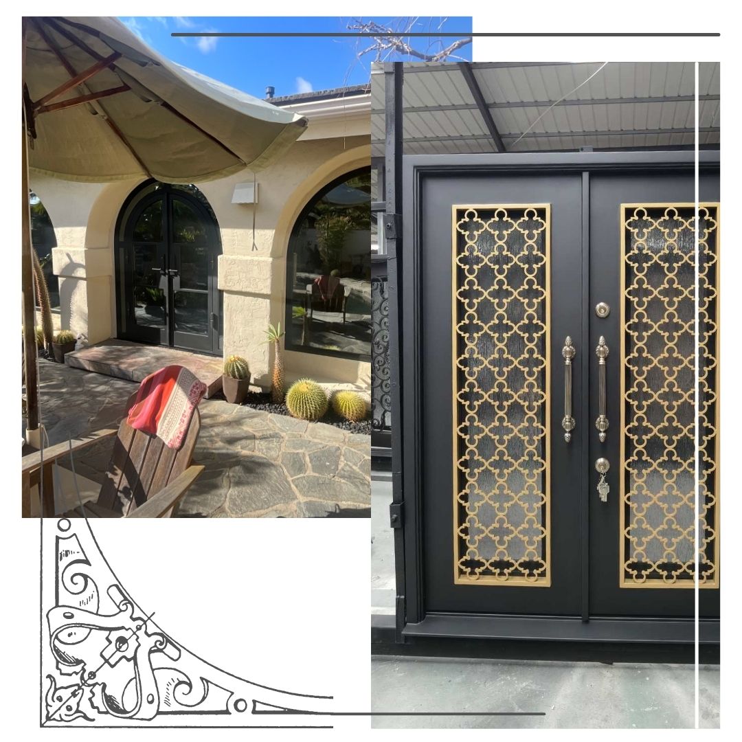 front door and large front windows